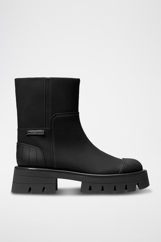 Bottines en cuir - Noir