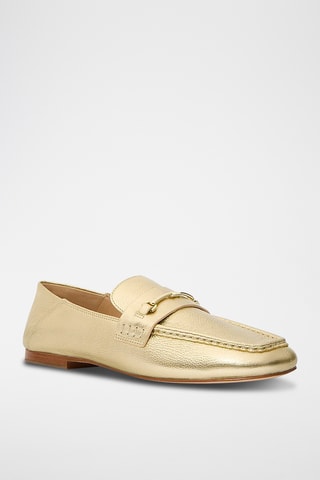 Mocassins en cuir - Doré