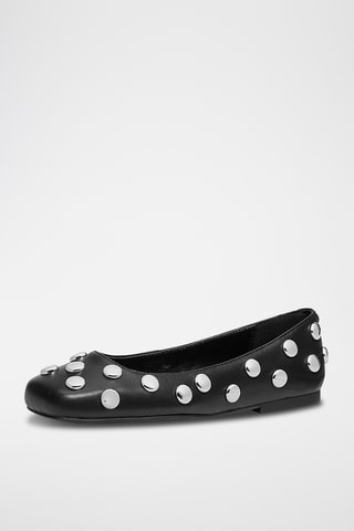 Ballerines en cuir - Noir