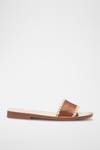 Mules en cuir - Marron