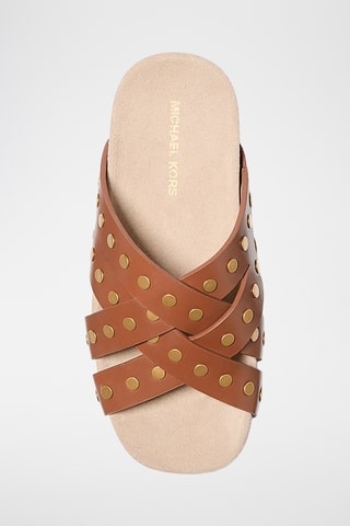 Mules en cuir - Marron