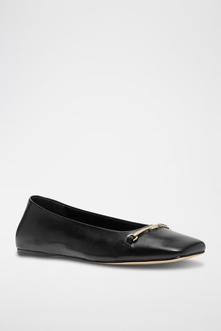 Ballerines en cuir - Noir