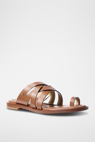 Sandales en cuir - Marron
