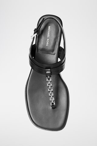 Sandales en cuir - Noir