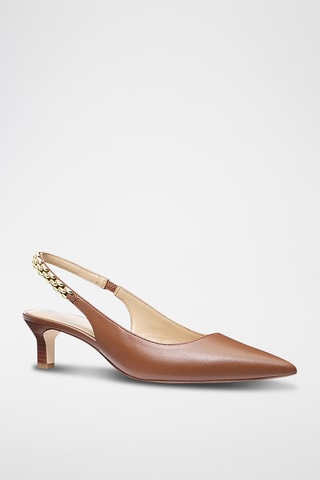 Escarpins en cuir - Marron