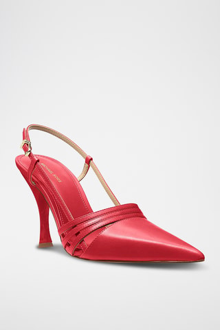 Escarpins en cuir - Rouge