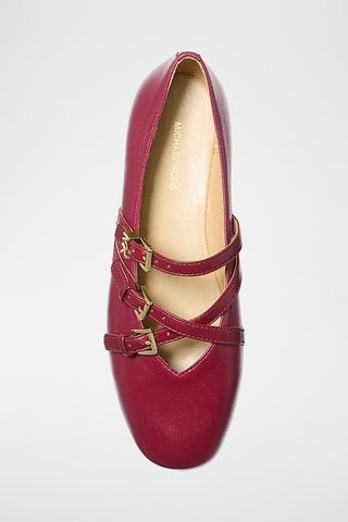 Ballerines en cuir - Bordeaux