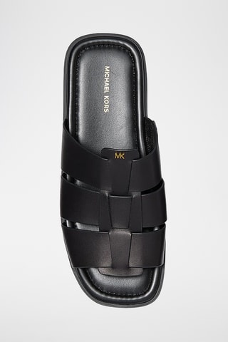 Mules en cuir - Noir