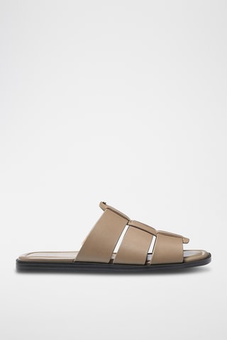 Leren Muiltjes - Beige