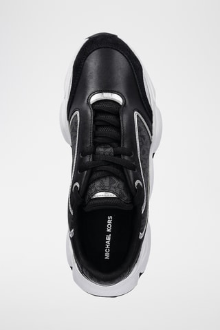 Leren Platform Sneakers - Zwart