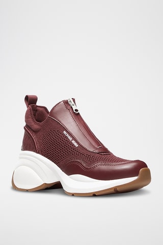 Platform Sneakers - Bordeauxrood