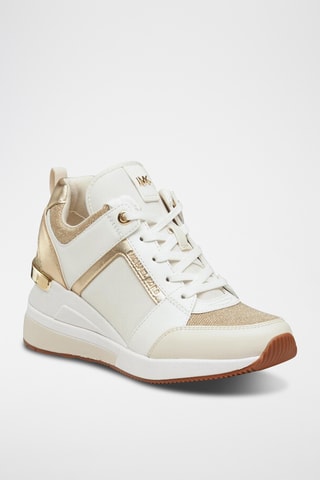 Leren Wedge Sneakers - Wit