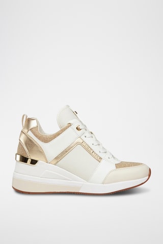 Leren Wedge Sneakers - Wit