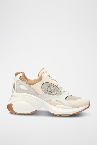 Wedge Sneakers - Beige