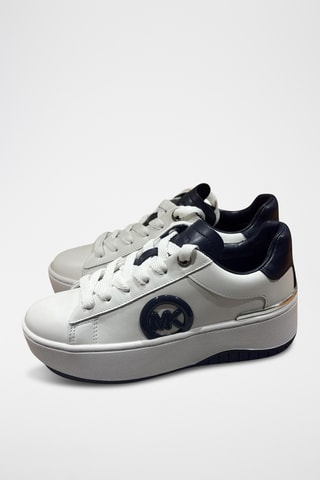 Baskets plateformes en cuir - Blanc