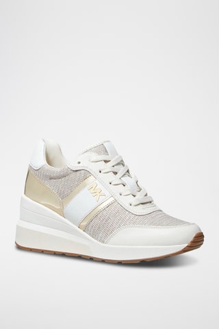 Wedge Sneakers - Beige