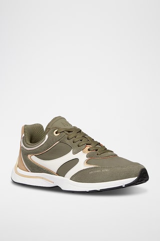 Baskets en cuir - Kaki
