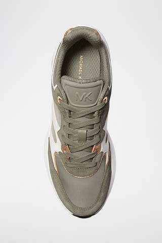 Baskets en cuir - Kaki
