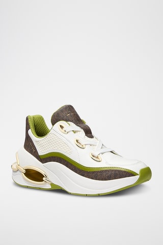 Leren Wedge Sneakers - Wit