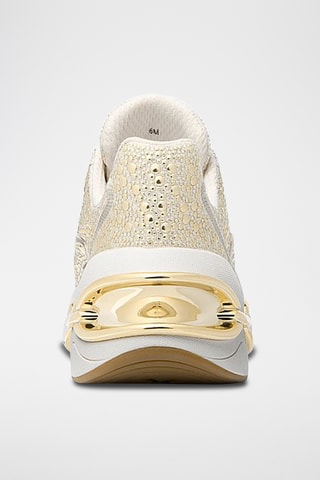 Linnen Wedge Sneakers - Goudkleurig