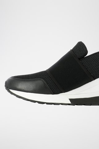 Slip-ons met Sleehak - Zwart
