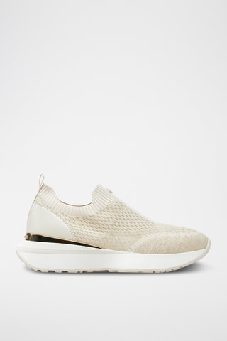 Platform Slip-ons - Beige