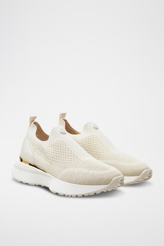 Platform Slip-ons - Beige