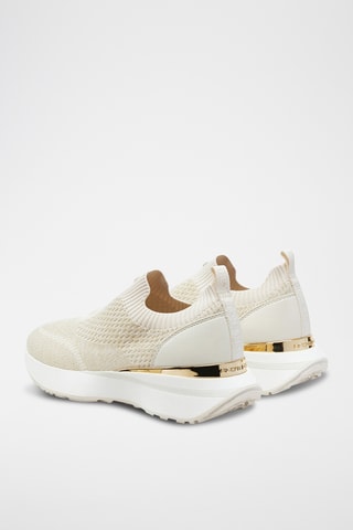 Platform Slip-ons - Beige