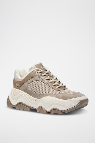 Platform Sneakers - Beige