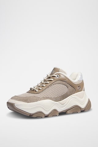 Platform Sneakers - Beige