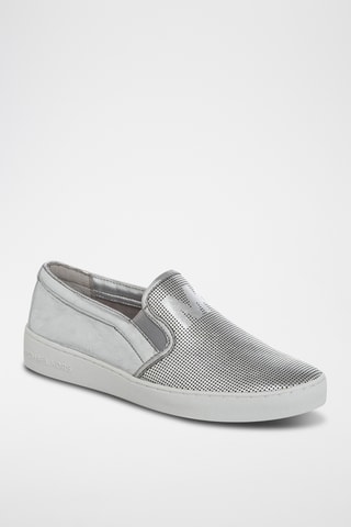 Slip-on en cuir - Argenté