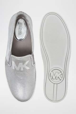 Slip-on en cuir - Argenté