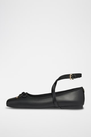 Ballerines en cuir - Noir