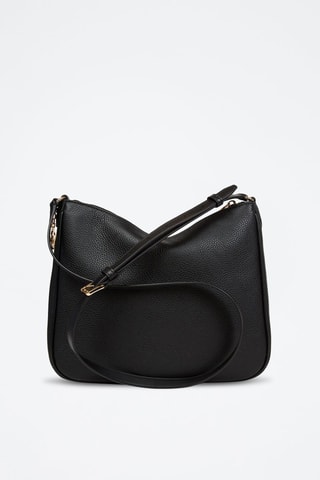Sac bandoulière en cuir Nayla - Noir