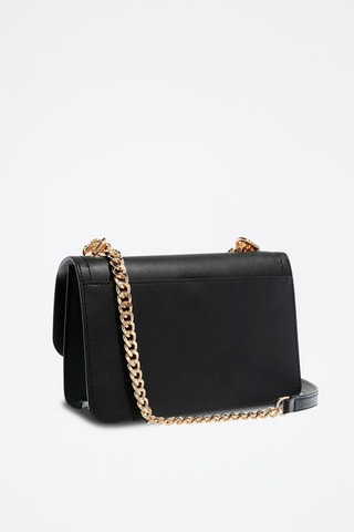 Sac bandoulière en cuir - Noir