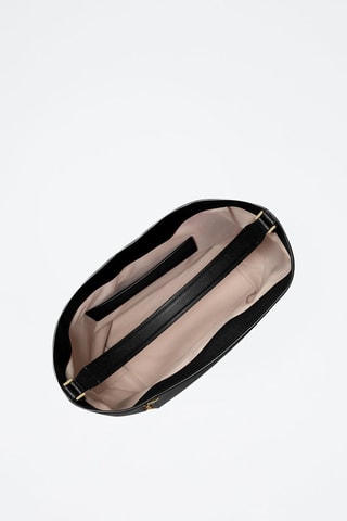 Sac porté épaule en cuir - Noir