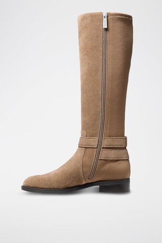 Bottes en nubuck - Beige