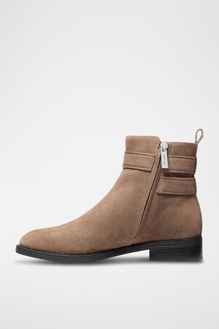 Bottines en nubuck - Beige