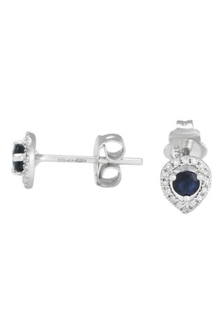 ##Puces - Or blanc, diamants et saphirs