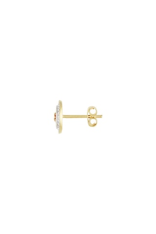 ##Puces Bouclier Or jaune, diamants et rubis