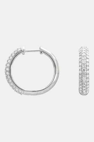 ##Créoles - Or blanc et diamants