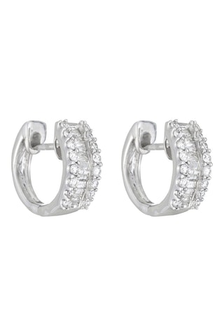 ##Créoles - Or blanc et diamants