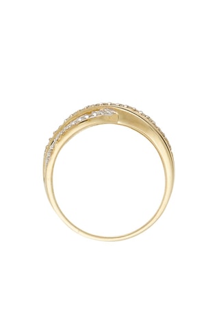 ##Bague Entrelacs Luz   Or jaune et diamants