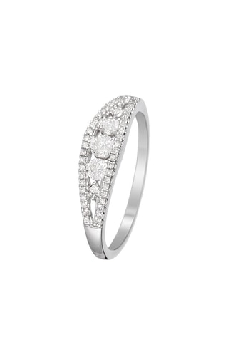 ##Bague Envoutante   Or blanc et diamants