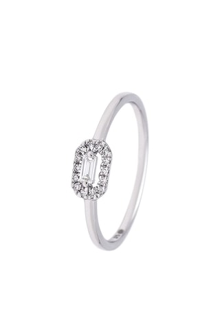 ##Bague Rêverie Elégante  - Or blanc et diamants