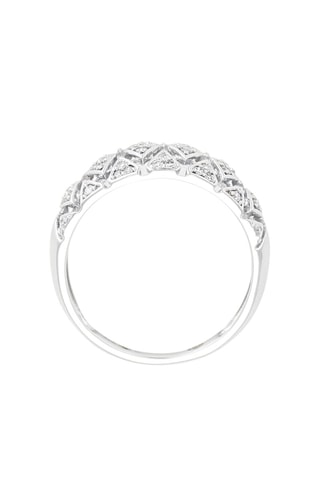 ##Bague - Or blanc et diamants