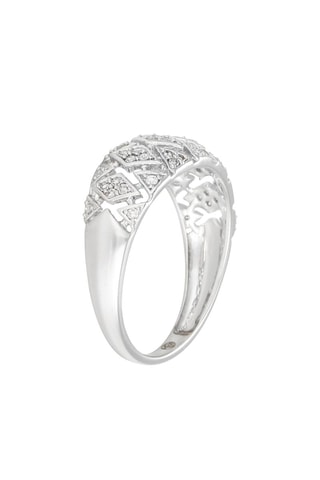 ##Bague - Or blanc et diamants