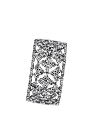 ##Bague - Or blanc et diamants