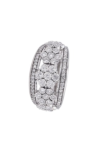 ##Bague - Or blanc et diamants