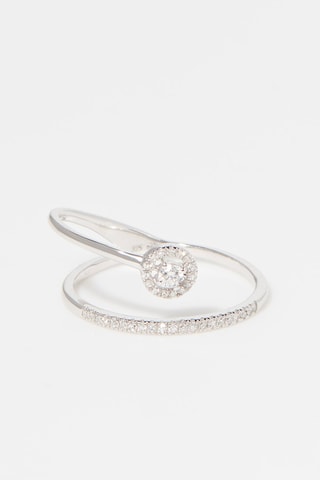 ##Bague - Or blanc et diamants